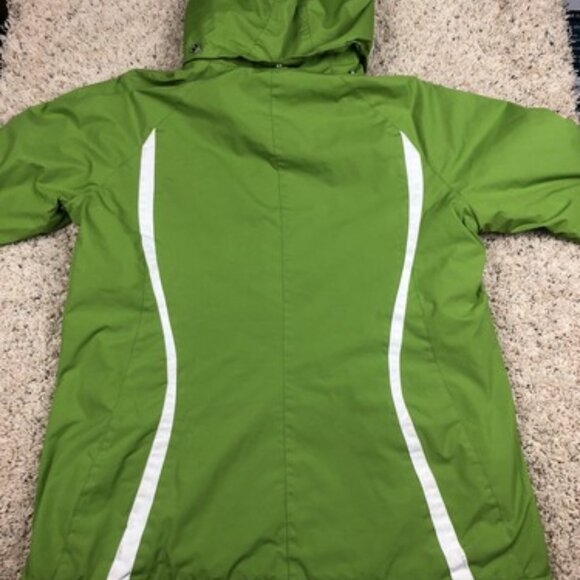 ZEROXPOSUR Medium Women’s Winter Jacket Green White Full Zip Fur Lined SOFT - Picture 8 of 11
